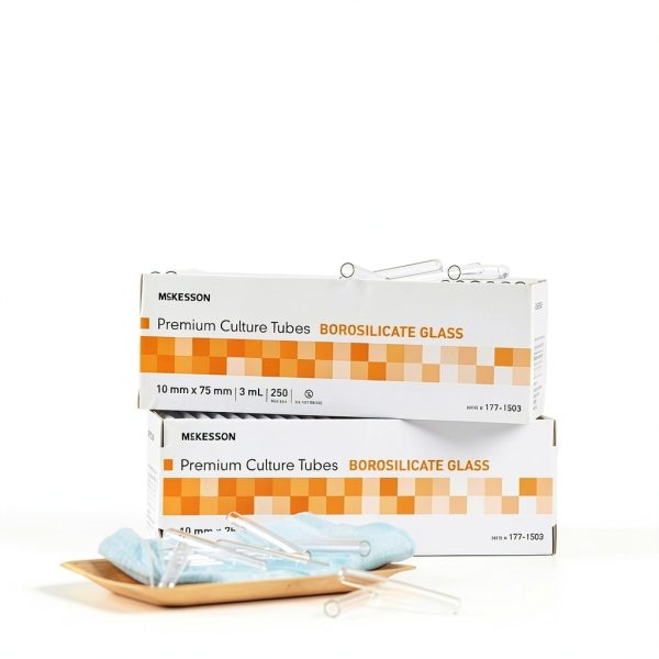 McKesson Glass Culture Tubes Borosilicate 3 mL Rims 250 Count-4