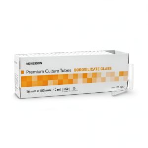McKesson Glass Culture Tubes Borosilicate Polished Rims 250 Count-0
